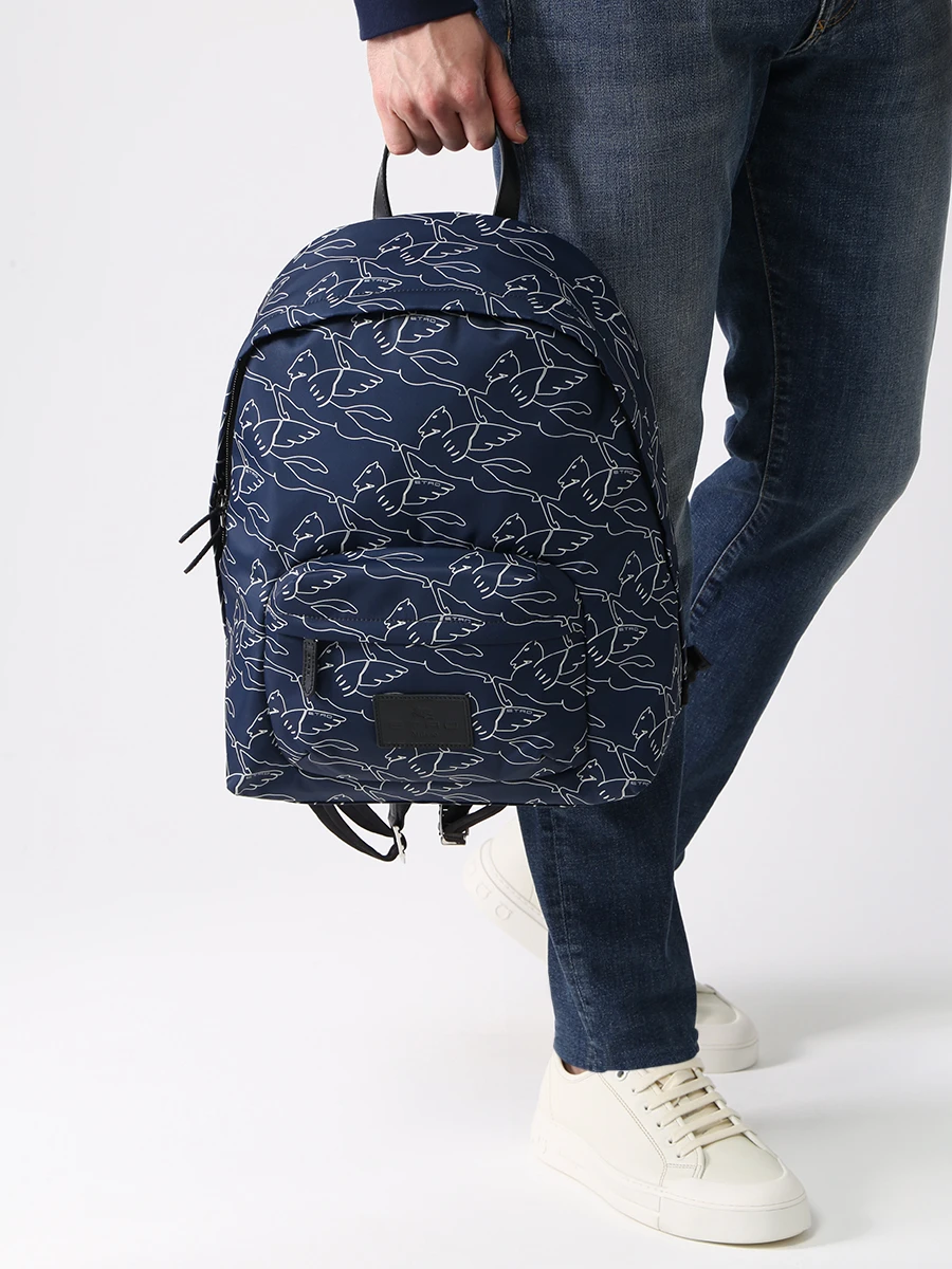 Рюкзак текстильный с принтом