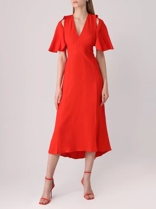 Платье из вискозы VICTORIA BECKHAM