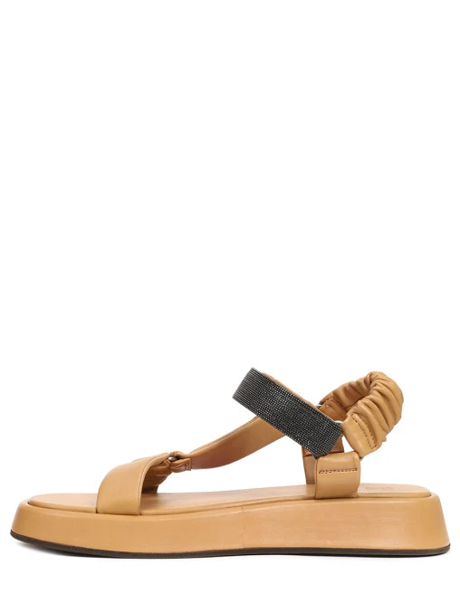 Сандалии кожаные BRUNELLO CUCINELLI