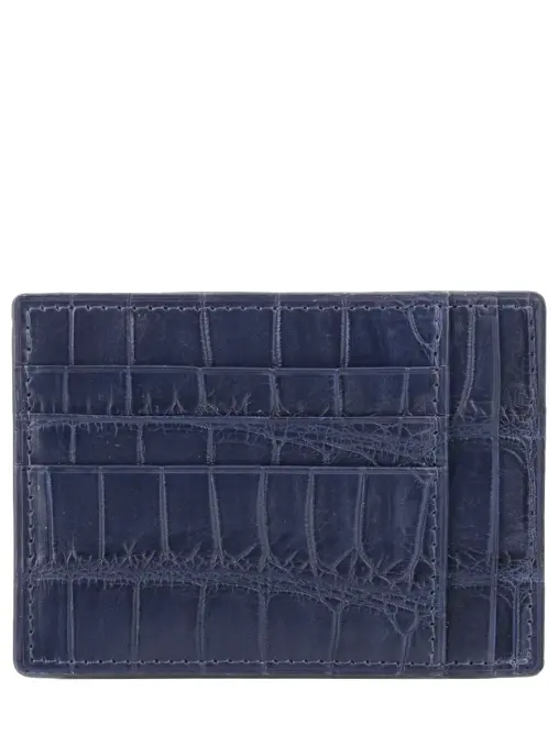 Визитница из кожи крокодила BARDINI