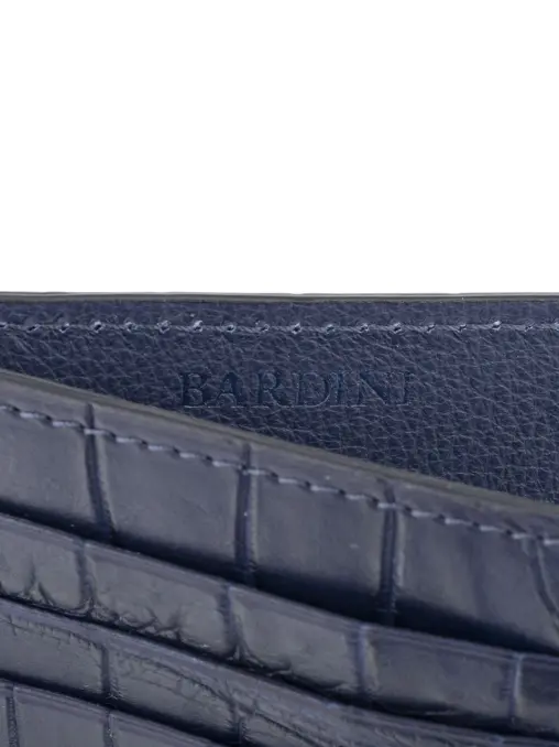 Визитница из кожи крокодила BARDINI