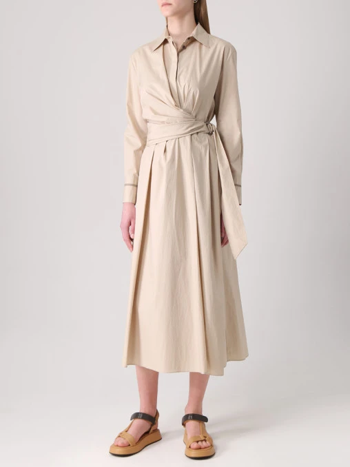 Платье хлопковое BRUNELLO CUCINELLI