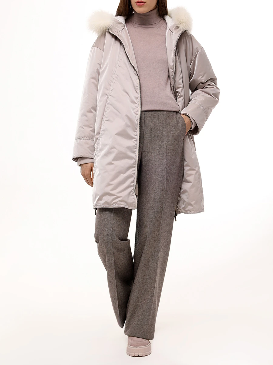 Куртка с мехом лисы