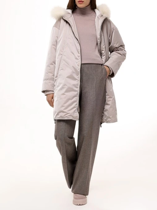 Куртка с мехом лисы LORENA ANTONIAZZI