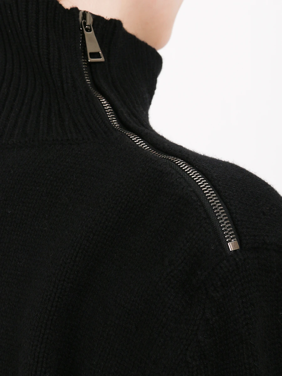 Шерстяной свитер с разрезами