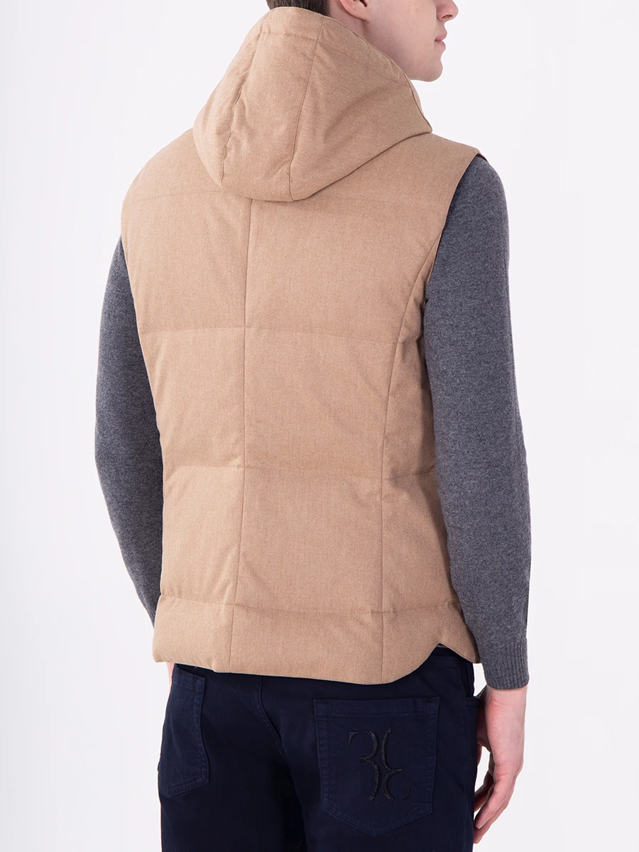 Пуховый жилет из шерсти