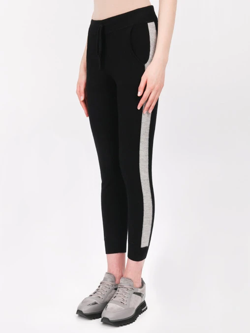 Кашемировые брюки с лампасам AMANDA WAKELEY