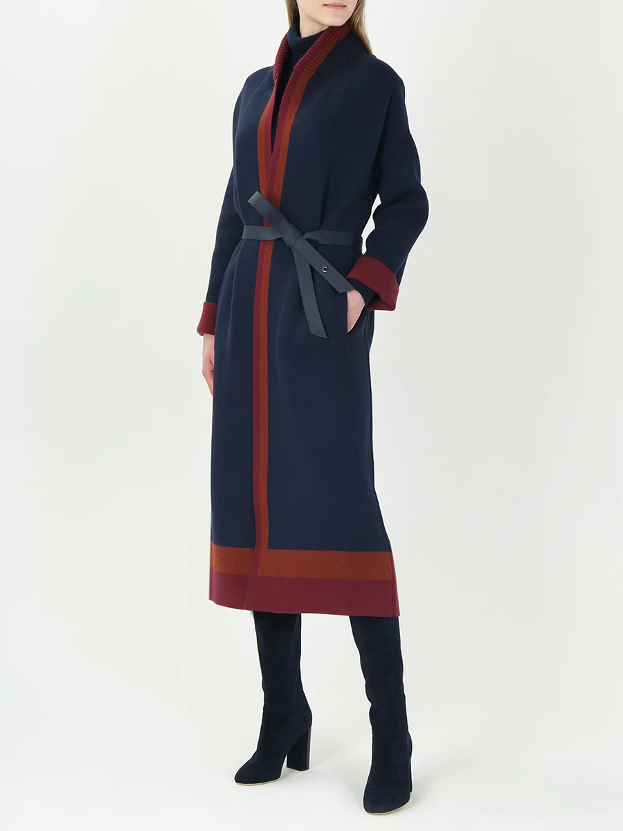 Кашемировое пальто с поясом