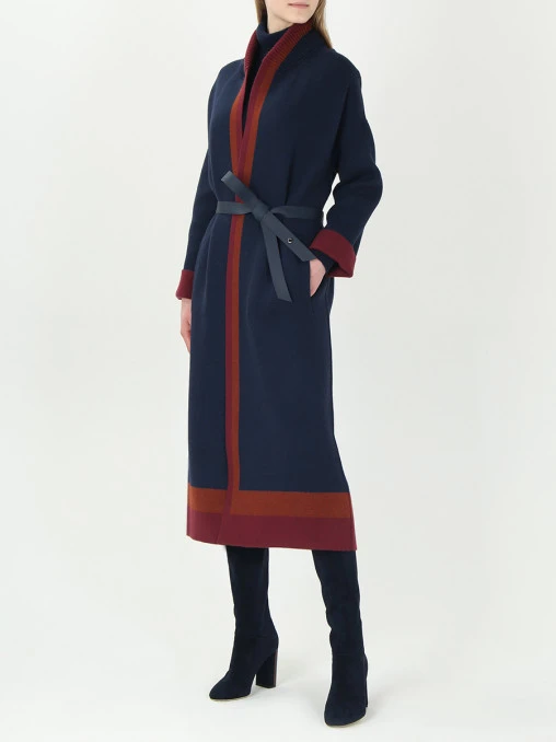 Кашемировое пальто с поясом LORO PIANA