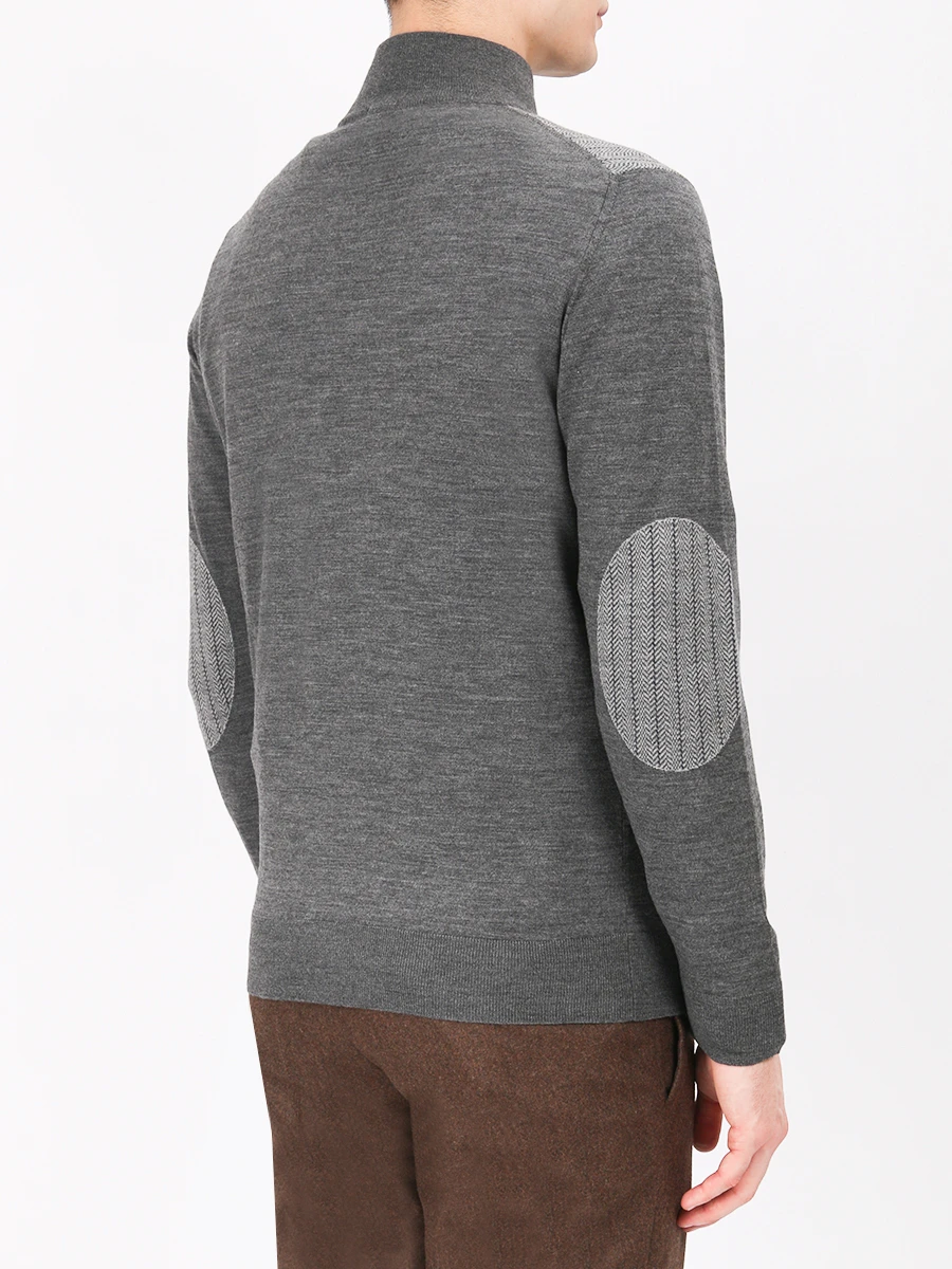 Шерстяной свитер на молнии