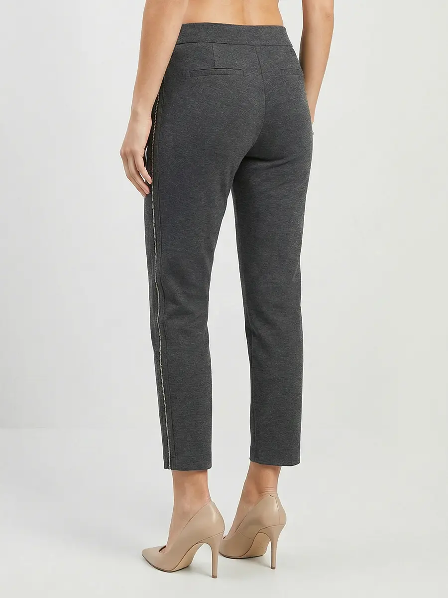 Брюки из кашемира с лампасами