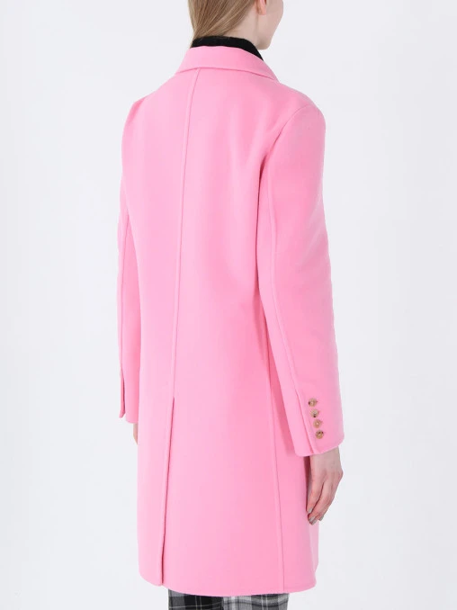 Двубортное пальто из шерсти ERMANNO SCERVINO