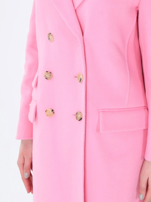 Двубортное пальто из шерсти ERMANNO SCERVINO