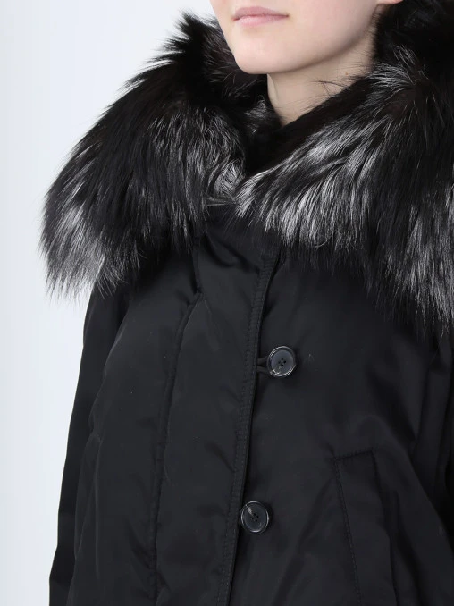 Парка с меховой отделкой ERMANNO SCERVINO