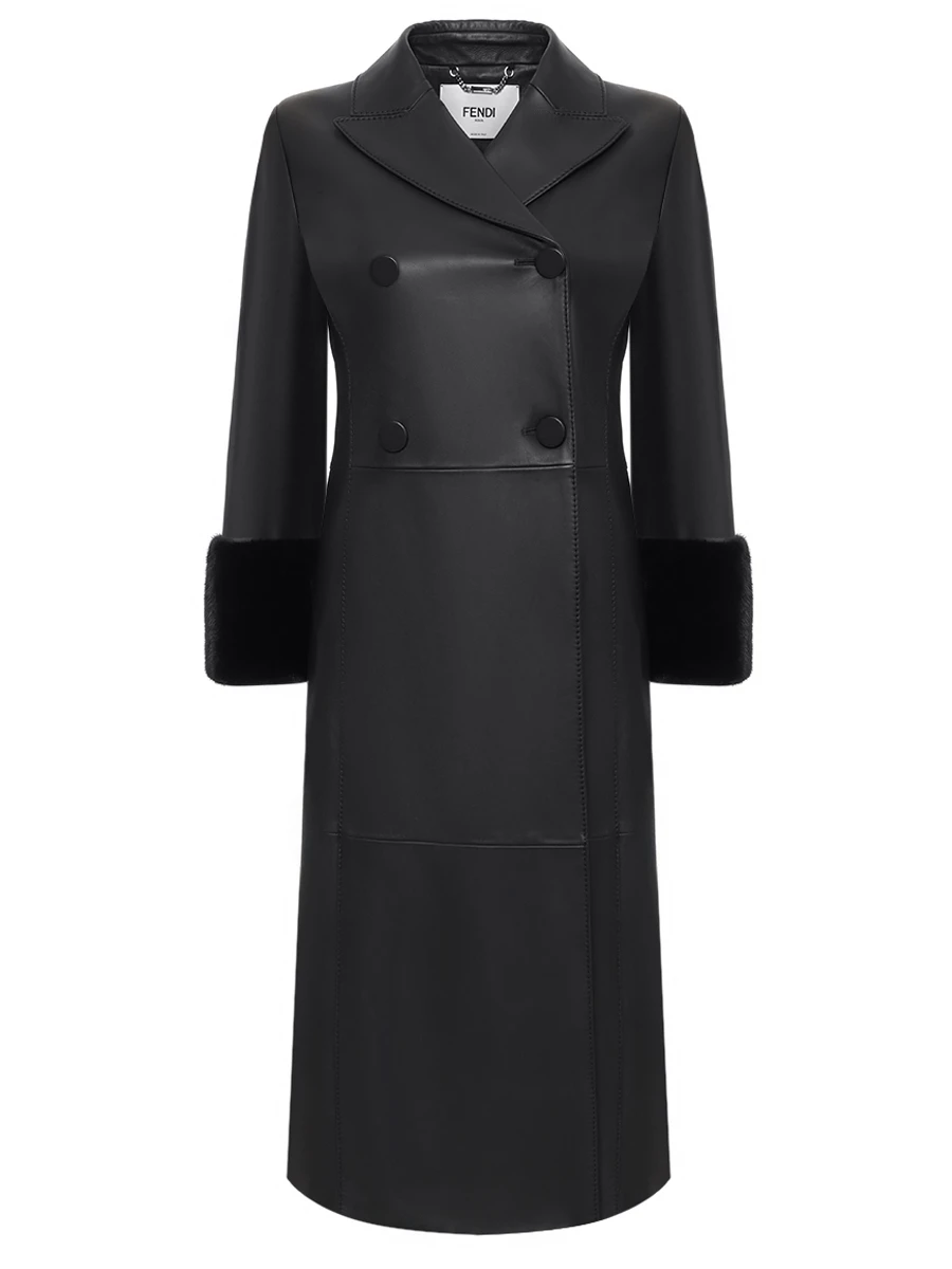 Пальто кожаное