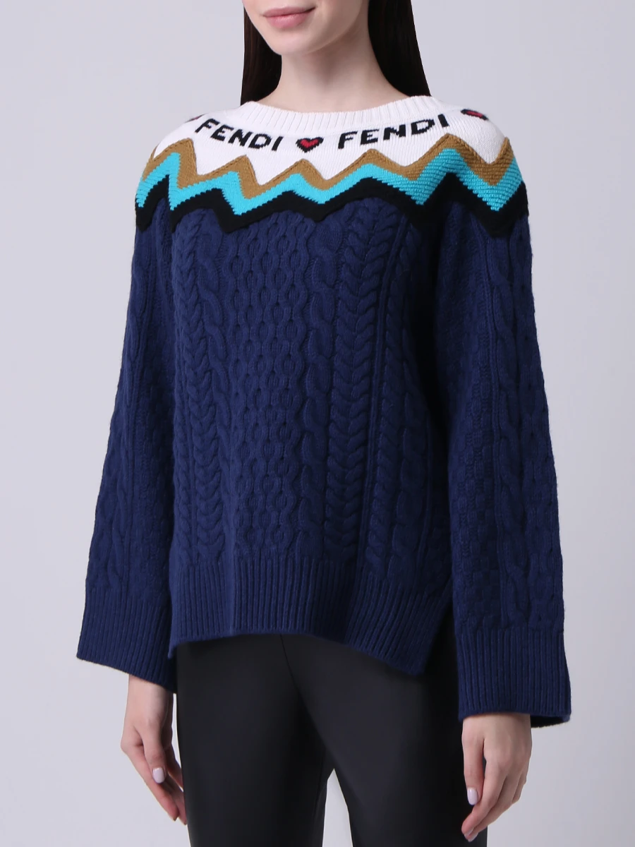 Свитер шерстяной с узором