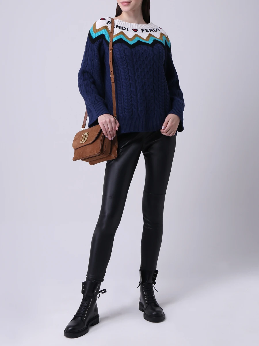 Свитер шерстяной с узором