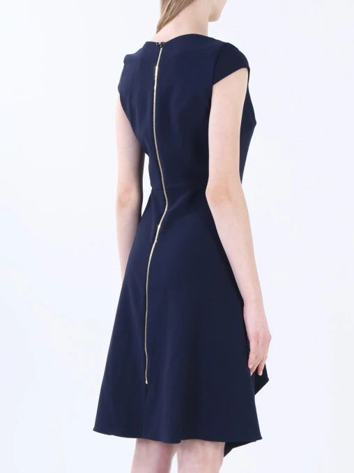 Платье-миди с оборкой ROLAND MOURET