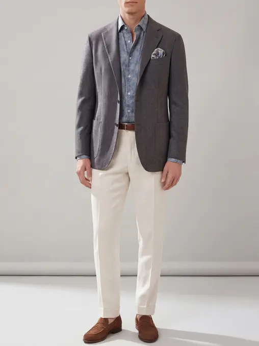 Хлопковая рубашка CESARE ATTOLINI