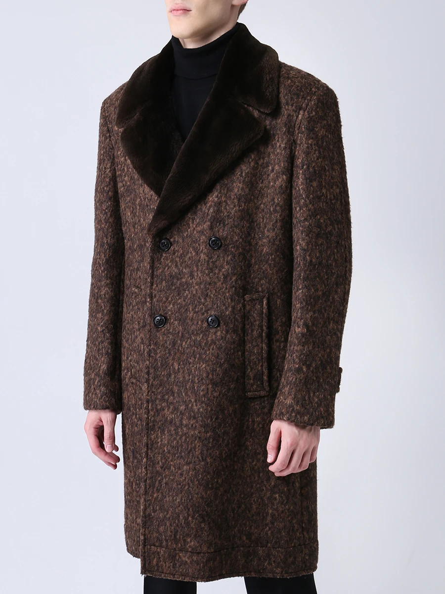 Пальто двубортное