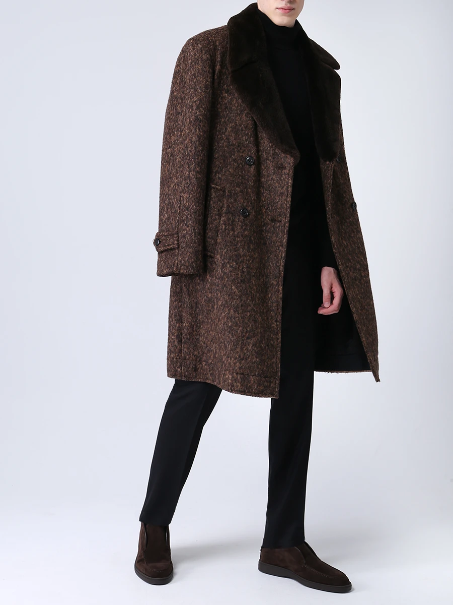 Пальто двубортное