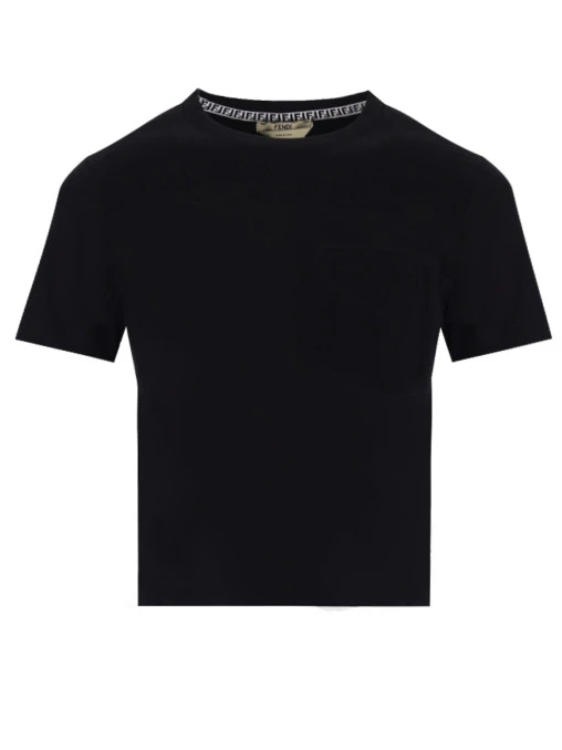 Футболка хлопковая с логотипом FENDI