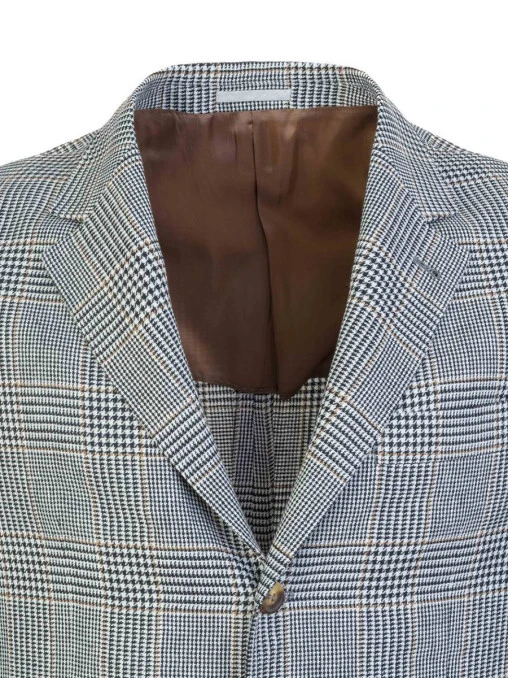 Пиджак в клетку BRUNELLO CUCINELLI