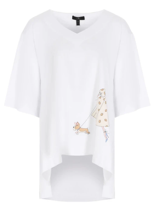 Футболка с принтом RE VERA