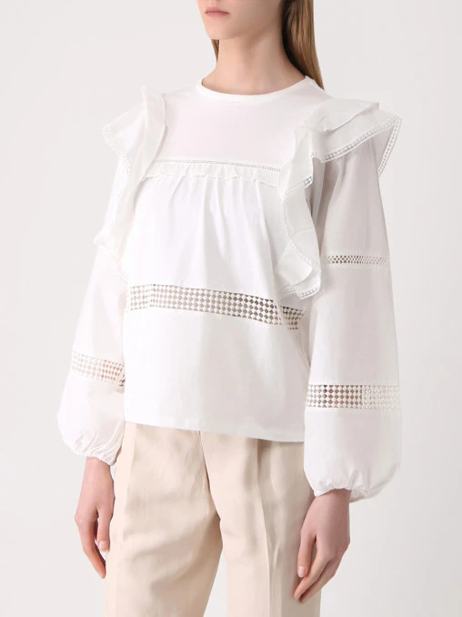 Блуза хлопковая DOROTHEE SCHUMACHER