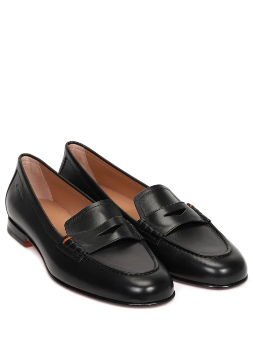 Лоферы кожаные SANTONI