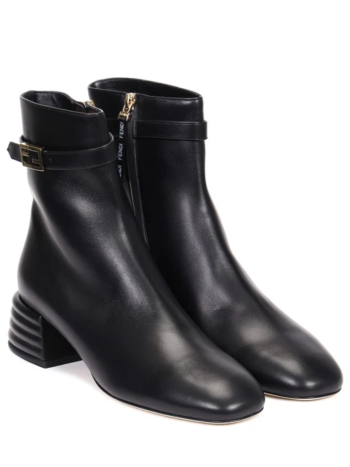 Ботильоны кожаные FENDI