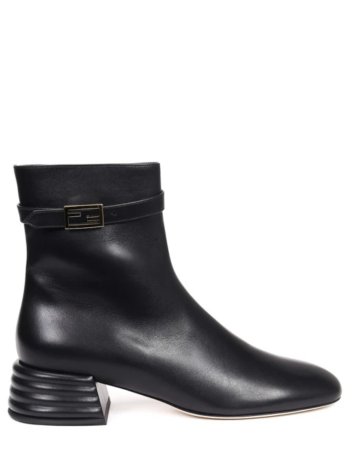 Ботильоны кожаные FENDI