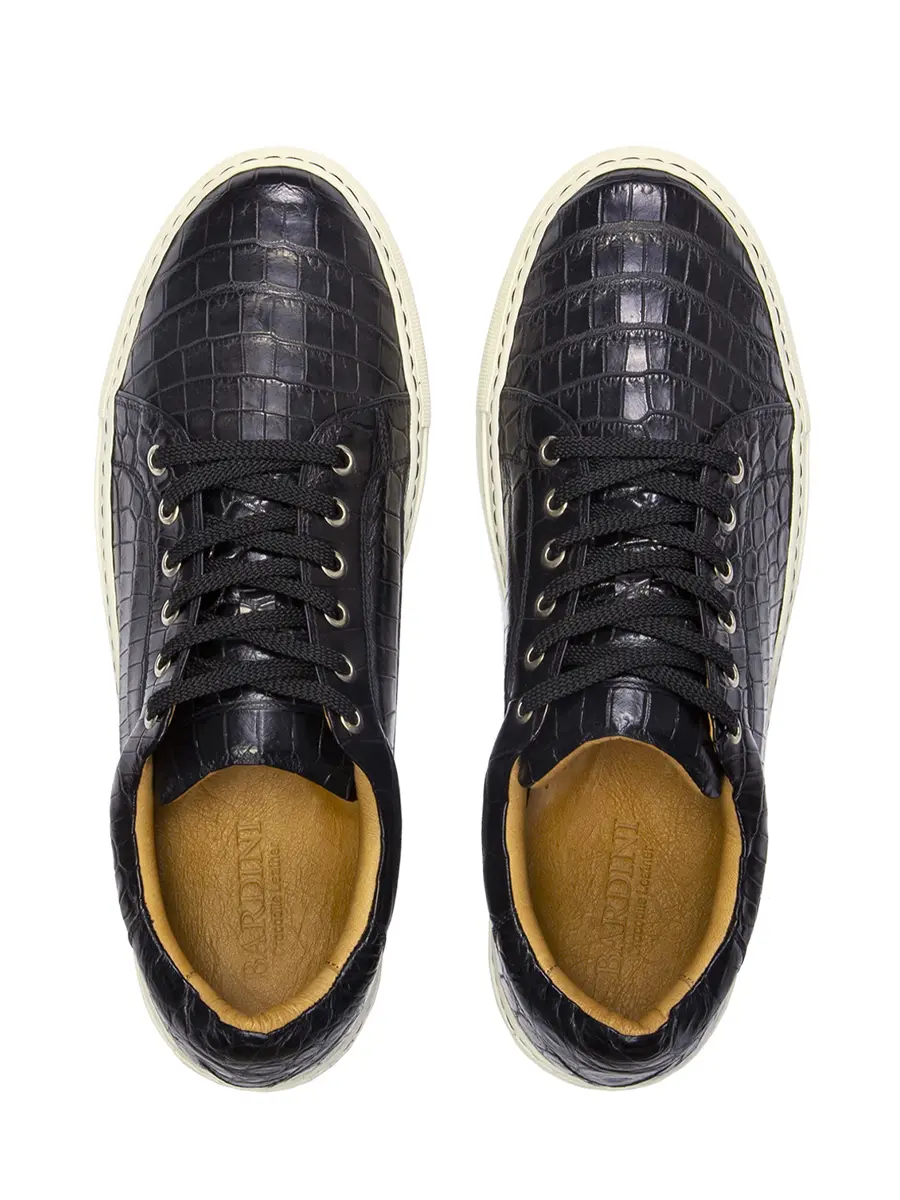 Кеды из кожи крокодила