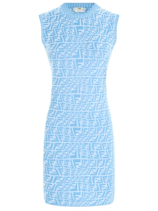 Платье из вискозы FENDI