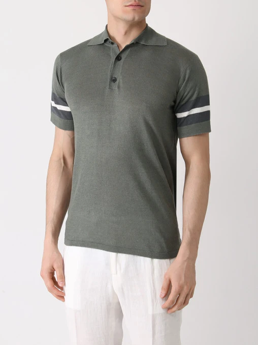 Поло льняное ARMANI COLLEZIONI