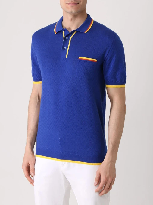 Поло хлопковое KITON