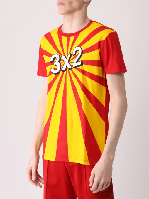 Футболка хлопковая с принтом MOSCHINO