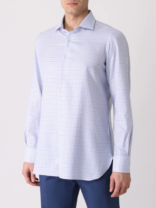 Рубашка Slim Fit хлопковая STILE LATINO