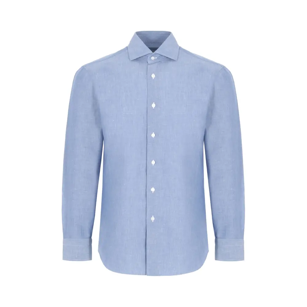Рубашка Regular Fit однотонная