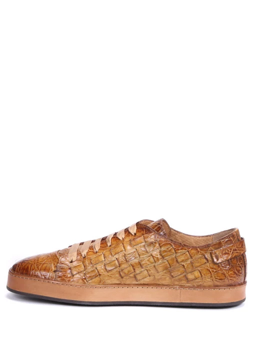 Кеды из кожи каймана SANTONI