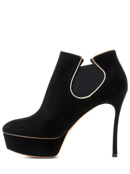Ботильоны замшевые CASADEI