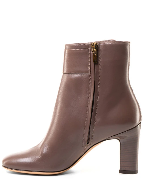 Ботильоны кожаные S.FERRAGAMO