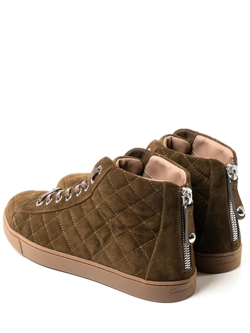 Кеды замшевые GIANVITO ROSSI