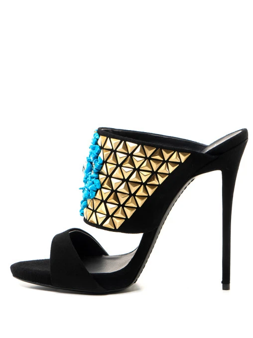 Мюли замшевые GIUSEPPE ZANOTTI