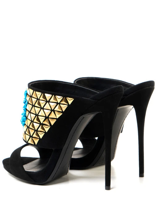 Мюли замшевые GIUSEPPE ZANOTTI