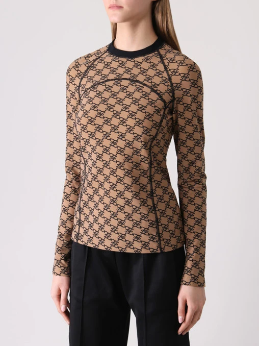Лонгслив с принтом FENDI