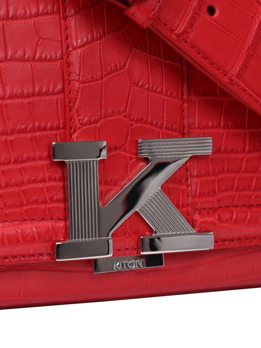 Сумка из кожи крокодила KITON