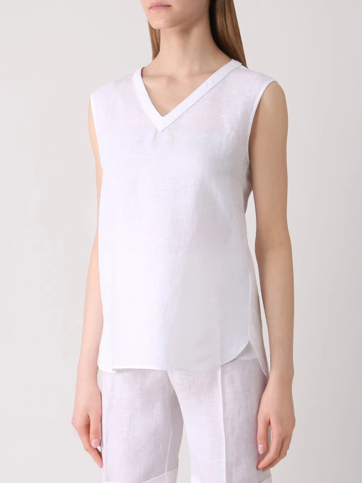 Топ льняной KITON