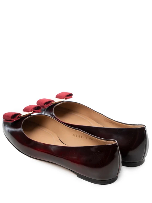 Балетки кожаные S.FERRAGAMO