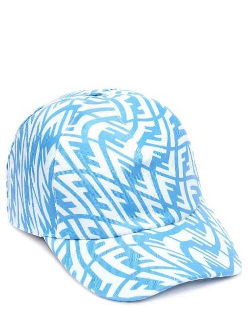 Бейсболка хлопковая с принтом FENDI